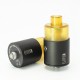 Authentic SXK Eliteism RTA Rebuildable Tank Vape Atomizer - Black, 316SS + PEI + PEEK, MTL / DL, 2.5ml, 23mm