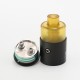 Authentic SXK Eliteism RTA Rebuildable Tank Vape Atomizer - Black, 316SS + PEI + PEEK, MTL / DL, 2.5ml, 23mm