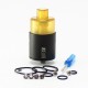 Authentic SXK Eliteism RTA Rebuildable Tank Vape Atomizer - Black, 316SS + PEI + PEEK, MTL / DL, 2.5ml, 23mm