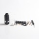 Authentic ThunderHead Creations THC Artemis RDTA Vape Atomizer w/ BF Pin - Black, SS + Glass, 4.5ml, 24mm Diameter