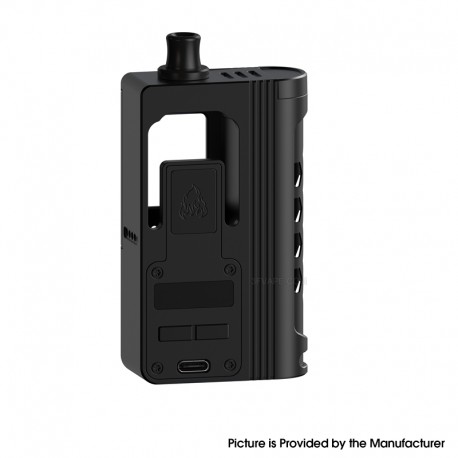 Authentic ThunderHead Creations Blaze AIO Boro Box Mod - Black, VW 5~88W, 1 x 18650, Compatible with BB / Billet Boro RBA / Tank