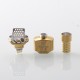 Authentic ThunderHead Creations Blaze RBA Bridge for BB / Billet / Boro - Gold, 3.0 / 2.5 / 2.0 / 1.2mm