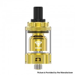 Authentic ThunderHead Creations Elite MTL RTA Lite Rebuildable Tank Atomizer - Gold, 2.0 / 4.0ml, 22mm Diameter