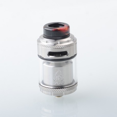 Authentic ThunderHead Creations & Mike Vapes Blaze RTA Rebuildable Tank Atomizer - Silver, 2ml / 5.5ml, 26mm Diameter