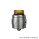 Authentic ThunderHead Creations Tauren Solo V1.5 RDA Atomizer - Silver, 24mm Diameter