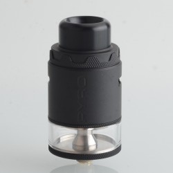 [Ships from Bonded Warehouse] Authentic VandyVape Pyro V4 IV RDTA Atomizer - Matte Black, 5ml, SS + Glass, 25.5mm