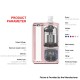 Authentic VandyVape Pulse AIO V2 80W Boro Box Mod Kit - Black, VW 5~80W, 1 x 18650, 6ml