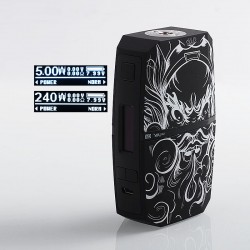 Authentic VO Tech VIA 240W TC VW Variable Wattage Box Mod - Cloud God, 5~240W, 2 x 18650