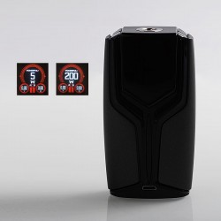 Authentic Wotofo Flux 200W VW Variable Wattage Box Mod - Gun Metal, Zinc Alloy, 5~200W, 2 x 18650