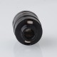 Cabeo Style DL / MTL RTA Rebuildable Tank Atomizer - Black, 5.0ml, Single Coil Configuration, 24mm Diameter