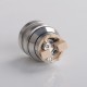 Cabeo Style DL / MTL RTA Rebuildable Tank Atomizer - Silver, 5.0ml, Single Coil Configuration, 24mm Diameter