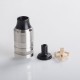 Cabeo Style DL / MTL RTA Rebuildable Tank Vape Atomizer - Silver, 2.0ml, Single Coil Configuration, 24mm Diameter