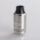 Cabeo Style DL / MTL RTA Rebuildable Tank Atomizer - Silver, 5.0ml, Single Coil Configuration, 24mm Diameter