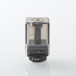 Dotshell Style Rebuildable Tank RBA w/ 3 MTL Pin for dotAIO Portable AIO Pod System Kit - Black, 1.0mm + 1.2mm + 1.5mm