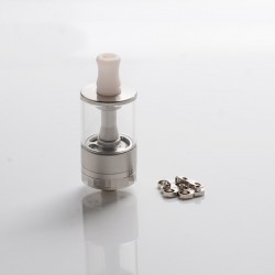 Dvarw MTL FL Facelift Style RTA Rebuildable Tank Atomizer w/ 5 x Inserts - Silver, 5ml, SS, 22mm Diameter