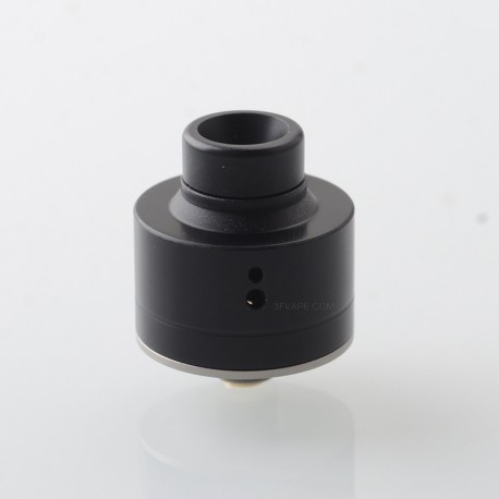 Haku Venna Style RDA Rebuildable Dripping Atomizer w/ BF Pin - Black, Stainless Steel + POM, 22mm Diameter