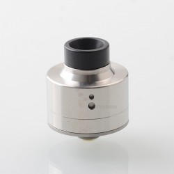 Haku Venna Style RDA Rebuildable Dripping Atomizer w/ BF Pin - Polish Silver, Stainless Steel, 22mm Diameter