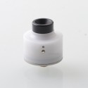 Haku Venna Style RDA Rebuildable Dripping Atomizer w/ BF Pin - White, Stainless Steel + POM, 22mm Diameter