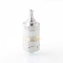 KF X Style RTA Rebuildable Tank Atomizer - Silver, 316SS + PSU, 3.0ml, 22mm, MTL 