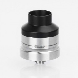 Kindbright DNV Scar Atty Style RDTA Rebuildable Dripping Tank Atomizer w/ BF Pin - Silver, 316 Stainless Steel, 1.9ml, 22mm Dia.