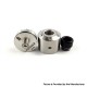 Kindbright Hussar Style RDA Rebuildable Dripping Atomizer w/ BF Pin - Silver, 316 Stainless Steel, 22mm Diameter