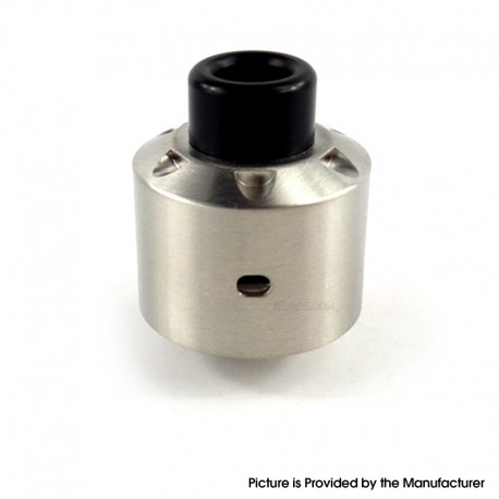 Kindbright Hussar Style RDA Rebuildable Dripping Atomizer w/ BF Pin - Silver, 316 Stainless Steel, 22mm Diameter