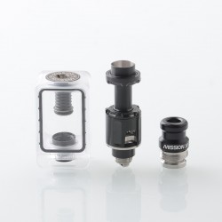 MISSION KB2 Style RBA Tank Full Kit for DotAIO V1 V2 - Black, Air Pins 1.0, 1.2, 2.0, 2.5, 3.0, 3.5, 4.3mm