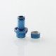 Mission KB2 Style RBA Tank Full Kit for DotAIO V1 / V2 - Blue, Air Pins 1.0, 1.2, 2.0, 2.5, 3.0, 3.5, 4.3mm, 3.8ml