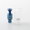 Mission KB2 Style RBA Tank Full Kit for DotAIO V1 / V2 - Blue, Air Pins 1.0, 1.2, 2.0, 2.5, 3.0, 3.5, 4.3mm, 3.8ml