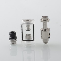 MISSION KB2 Style RBA Tank Full Kit for DotAIO V1 V2 - Sliver, Air Pins 1.0, 1.2, 2.0, 2.5, 3.0, 3.5, 4.3mm