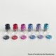 Mission XV DotMission Style Replacement Drip Tip + Button Set for dotMod dotAIO V2 Pod - Blue