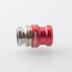 Mission XV DotMission Style Replacement Drip Tip + Button Set for dotMod dotAIO V2 Pod - Red