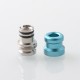 Mission XV DotMission Style Replacement Drip Tip + Button Set for dotMod dotAIO V2 Pod - Tiffany Blue