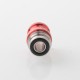 Mission XV DotMission Style Threaded Drip Tip for dotMod dotAIO V1 / V2 Pod - Red, SS + Aluminum