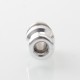 Mission XV DotMission Style Threaded Drip Tip for dotMod dotAIO V1 / V2 Pod - Silver, SS + Aluminum