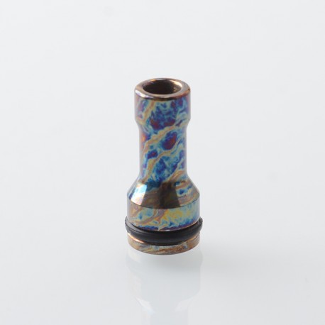 Mission XV Style RDL 510 Drip Tip for RDA / RTA / RDTA Atomizer - Blueing, Titanium