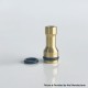 Mission XV Style RDL 510 Drip Tip for RDA / RTA / RDTA Atomizer - Gold, Stainless Steel