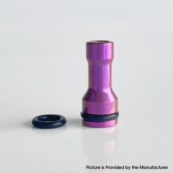 Mission XV Style RDL 510 Drip Tip for RDA / RTA / RDTA Atomizer - Purple, Titanium