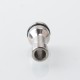 Mission XV Style RDL 510 Drip Tip for RDA / RTA / RDTA Atomizer - Silver, Titanium