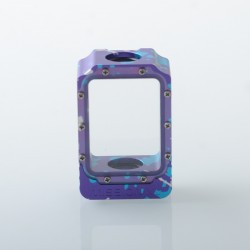 Mission XV Style Space Pod Boro Tank for SXK BB / Billet AIO Box Mod Kit - Purple Blue, Aluminum