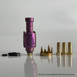 MOBB Mini King Style RBA Bridge for Billet / BB / Boro Tank - Purple, Titanium, Air Pins 1.2mm, 1.5mm, 2.5mm, 3.5mm