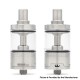 Moka Style RTA Rebuildable Tank Vape Atomizer w/ 7 Air Pins + 3 Chambers - Sliver, 4.5ml, 22mm