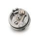 Moka Style RTA Rebuildable Tank Atomizer w/ 7 Air Pins + 3 Chambers - Sliver, Titanium, 4.5ml, 22mm