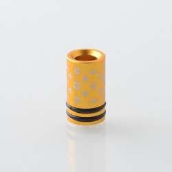 Monarchy DLVC Style 510 Drip Tip for RDA / RTA / RDTA Atomizer - Gold, Aluminum