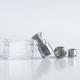 Monarchy DotMobb V2 Style RBA Tank for dotMod dotAIO V1 / V2 Pod - Silver, 1.0 / 1.2 / 1.5 / 1.8 / 2.0 / 3.5mm