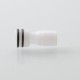 Monarchy IMS Style 510 Drip Tip for RDA / RTA / RDTA Atomizer - White, POM