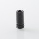 Monarchy Inverted Lazy Style 510 Drip Tip for RDA / RTA / RDTA Atomizer - Black