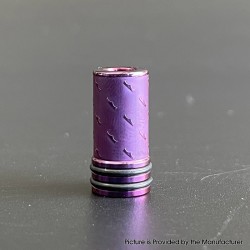 Monarchy Inverted Lazy Style 510 Drip Tip for RDA / RTA / RDTA Atomizer - Purple