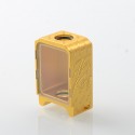 Monarchy Inverted Skull Style Boro Tank for SXK BB / Billet AIO Box Mod Kit - Gold, Aluminum Alloy