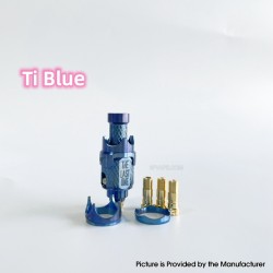 Monarchy Mobb The Last One Style RBA Bridge for Billet / BB / Boro Tank - Blue, Titanium, Air Pins 1.2 / 1.5 / 2.5 / 3.5mm